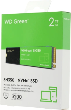 Накопитель SSD WD Original PCIe 3.0 x4 2TB WDS200T3G0C