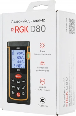 Лазерный дальномер RGK  D80