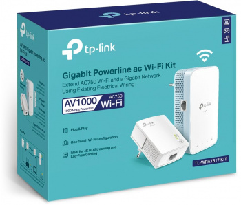 Сетевой адаптер Powerline TP-Link TL-WPA7517 KIT