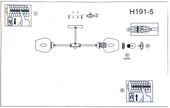 Люстра Hiper Louise  H191-5