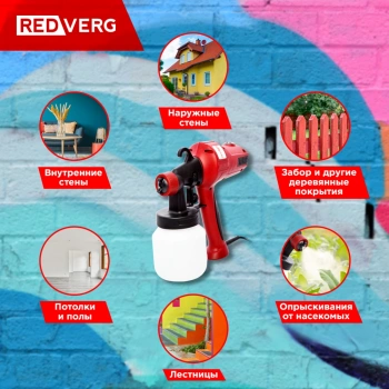 Краскопульт RedVerg RD-PS400