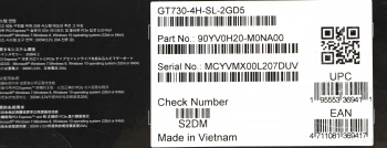 Видеокарта Asus PCI-E 2.0  GT730-4H-SL-2GD5