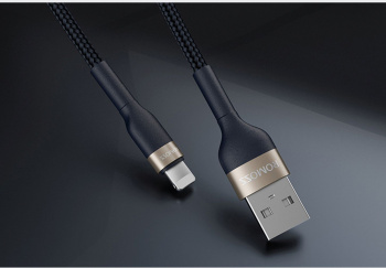 Кабель Romoss CB126 DYDC01010, CB126-81-733 USB (m)-Lightning (m) 2м синий