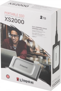Накопитель SSD Kingston USB3.2 2TB SXS2000/2000G XS2000