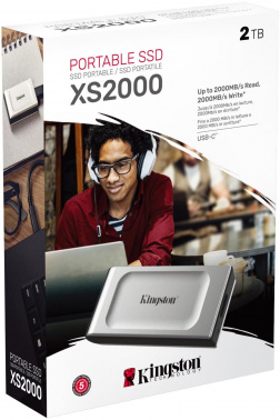 Накопитель SSD Kingston USB 3.2 2Tb SXS2000/2000G XS2000