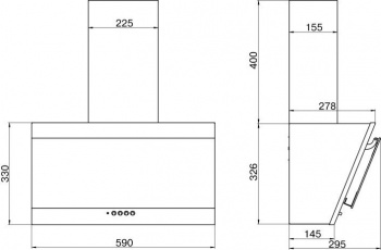 Вытяжка каминная Elikor Титан 60П-430-К3Д