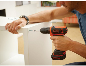 Дрель-шуруповерт Black+Decker BDCDD12-QW