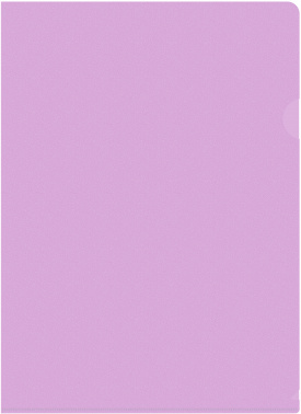 Папка-уголок Бюрократ Pastel -EPAST/VIO A4 пластик 0.18мм фиолетовый