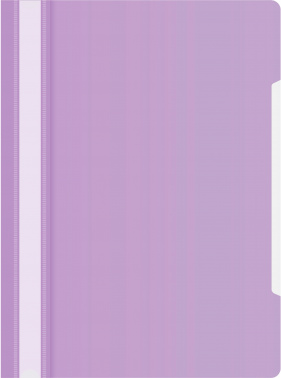 Папка-скоросшиватель Бюрократ Pastel -PSLPAST/VIO A4 прозрач.верх.лист пластик фиолетовый 0.14/0.18