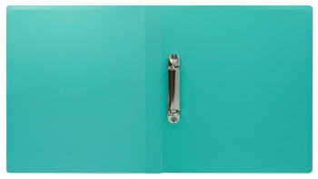 Папка на 2-х кольцах Бюрократ Pastel PAST0812/2RGRN A4 пластик 0.5мм кор.27мм торц.карм с бум. встав мятный