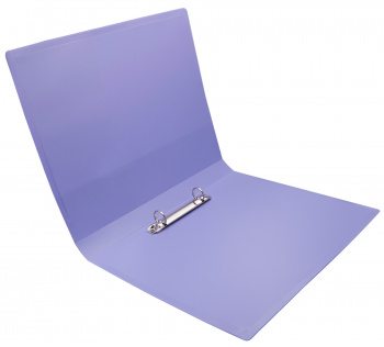 Папка на 2-х кольцах Бюрократ Pastel PAST0812/2RVIO A4 пластик 0.5мм кор.27мм торц.карм с бум. встав фиолетовый