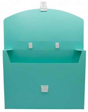 Портфель Бюрократ Pastel PASTPP01GRN 1 отдел. A4 пластик 0.7мм мятный