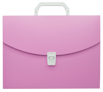 Портфель Бюрократ Pastel PASTPP01PINK 1 отдел. A4 пластик 0.7мм розовый