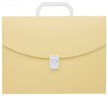 Портфель Бюрократ Pastel PASTPP01YEL 1 отдел. A4 пластик 0.7мм желтый