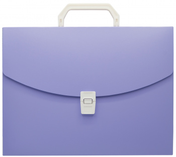 Портфель Бюрократ Pastel PASTPP01VIO 1 отдел. A4 пластик 0.7мм фиолетовый