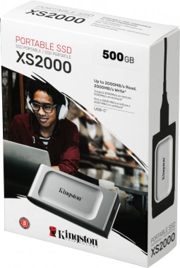 Накопитель SSD Kingston USB3.2 500GB SXS2000/500G XS2000