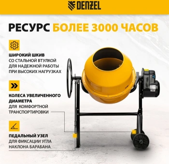 Бетономешалка Denzel  B-180