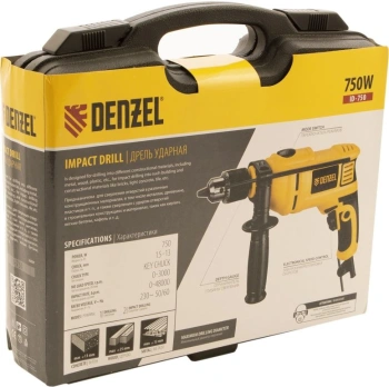 Дрель ударная Denzel ID-750