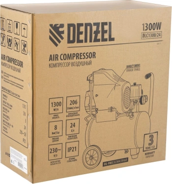 Компрессор поршневой Denzel DLC1300/24