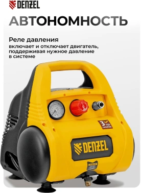 Компрессор поршневой Denzel РС 1/6-180