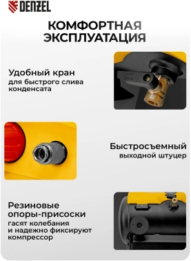 Компрессор поршневой Denzel РС 1/6-180