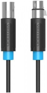 Кабель аудио Vention XLR (m)/XLR (f) 3м. черный (BBFBI)