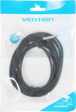 Кабель аудио Vention 2хRCA (m)/Jack 3.5 (m) 3м. позолоч.конт. черный (P550AC300-S)