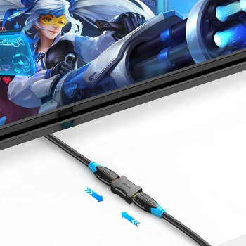 Переходник аудио-видео Vention HDMI (f)/HDMI (f) позолоч.конт. черный (AIRB0)