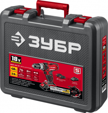 Дрель-шуруповерт Зубр ДШЛ-185-22
