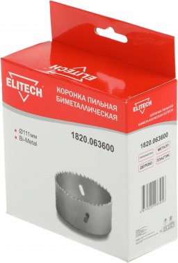 Коронка Elitech 1820.063600