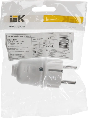 Вилка IEK ВПп10-01-Ст