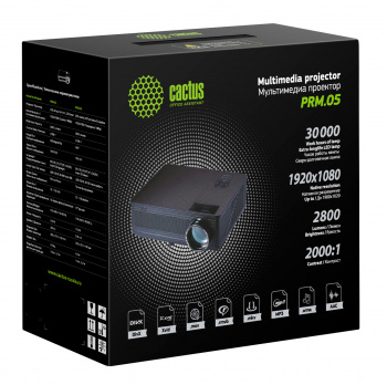 Проектор Cactus CS-PRM.05B.Full HD-A