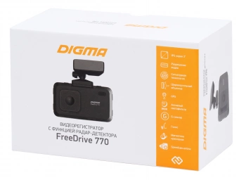 Видеорегистратор с радар-детектором Digma  Freedrive 770