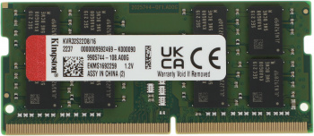 Память DDR4 16Gb 3200MHz Kingston  KVR32S22D8/16