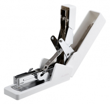 Степлер Deli ENS081WHITE Nusign 24/6 26/6 (25листов) белый 100скоб коробка