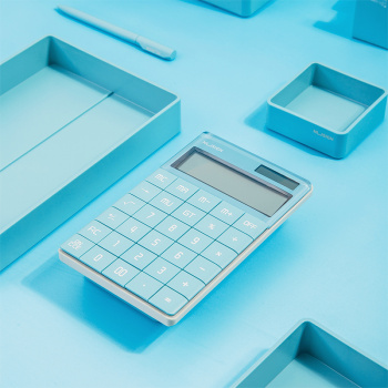 Калькулятор настольный Deli Nusign ENS041blue