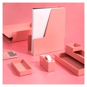 Лоток вертикальный Deli ENS022PINK