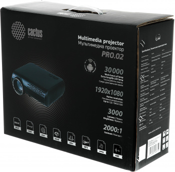 Проектор Cactus CS-PRO.02B.Full HD-A