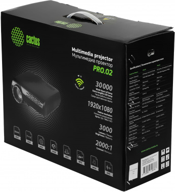 Проектор Cactus CS-PRO.02B.Full HD-W