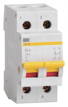 Выключатель IEK MNV10-2-063  ВН-32 2Р