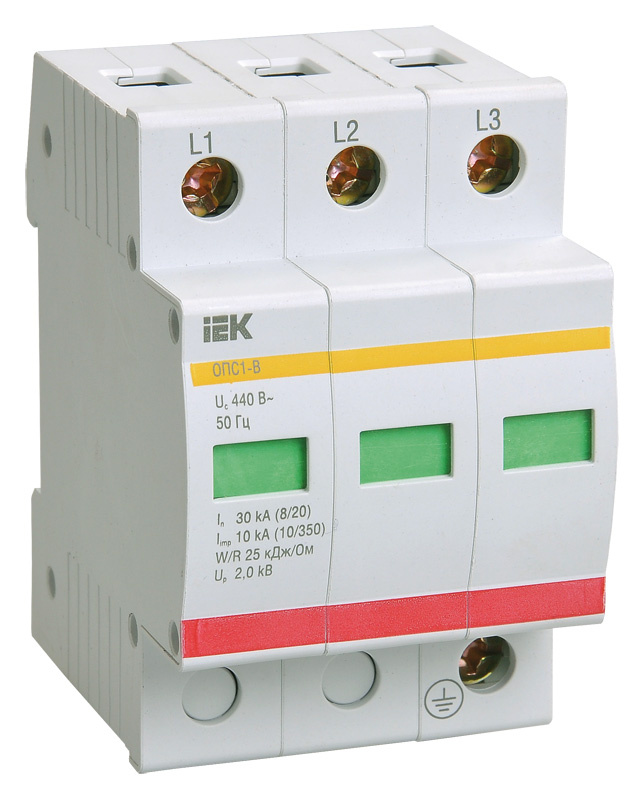 Выключатель автоматический IEK MOP20-3-B 30A тип B 3П 400В 3мод (упак.:1шт)