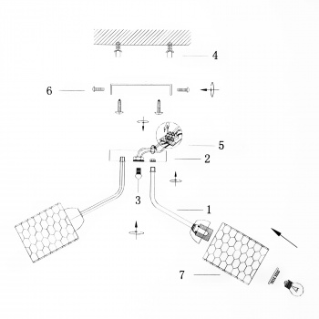 Люстра Hiper Bacco  H180-5