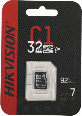 Флеш карта microSDHC 32GB Hikvision  HS-TF-C1(STD)/32G/ZAZ01X00/OD