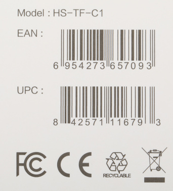 Флеш карта microSDXC 64GB Hikvision  HS-TF-C1(STD)/64G/Adapter