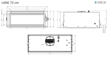Вытяжка встраиваемая Elica Lane IX/A/72