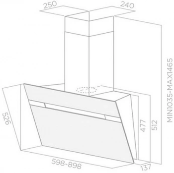Вытяжка каминная Elica Stripe IX/A/60/LX