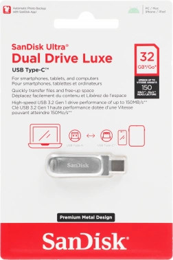 Флеш Диск Sandisk 32GB Ultra Dual Drive Luxe