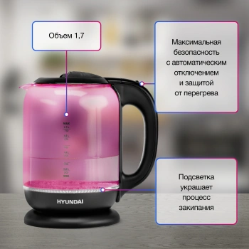 Чайник электрический Hyundai HYK-G4808