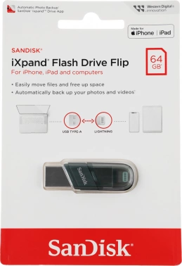 Флеш Диск Sandisk 64GB iXpand Flip