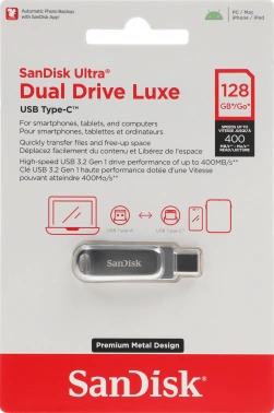 Флеш Диск Sandisk 128GB Ultra Dual Drive Luxe